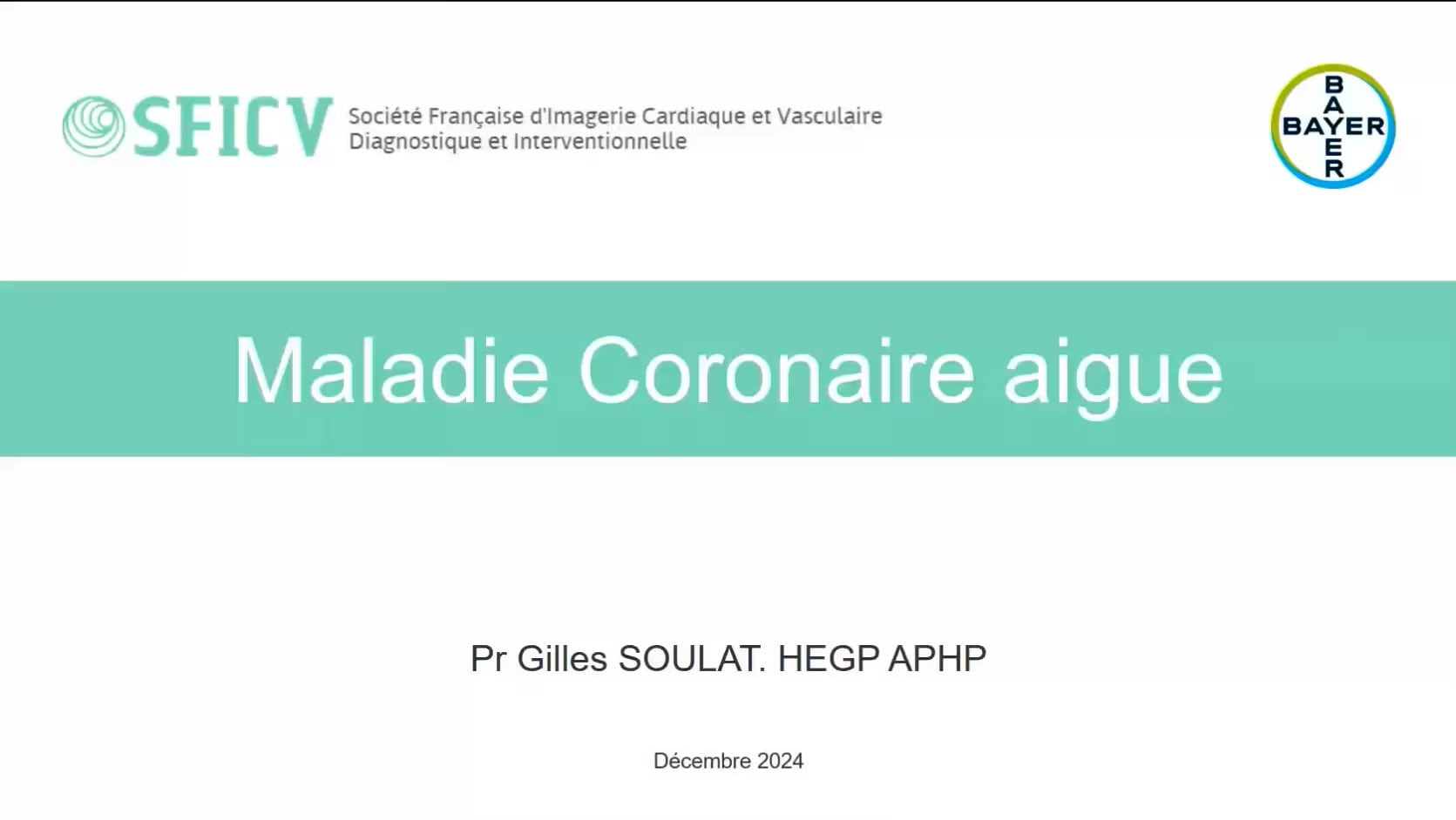 Maladie Coronaire aigue